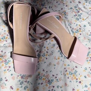 Steve Madden Light Pink Strappy Heels